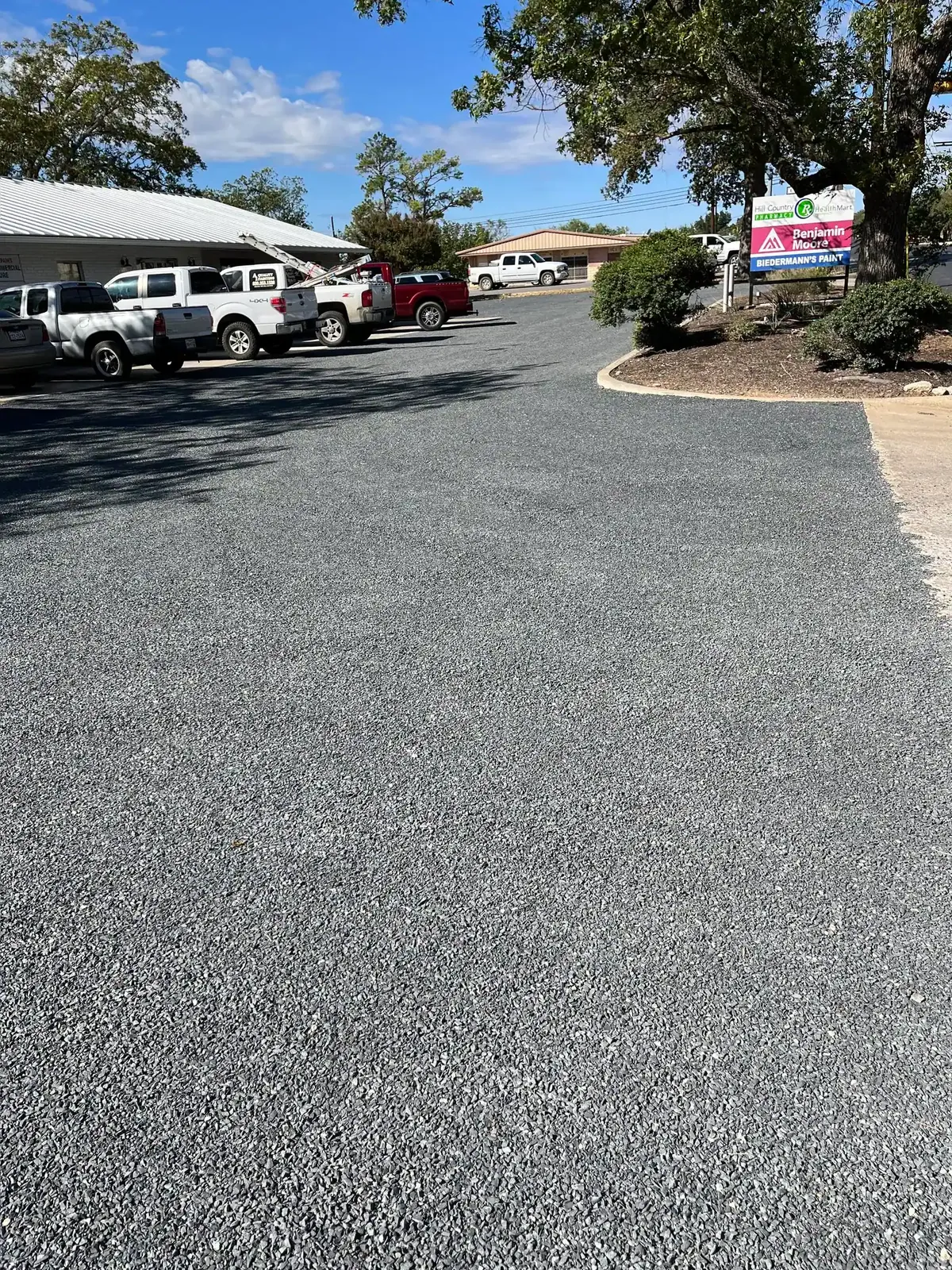 Hill Country Asphalt & Chip Seal paving project